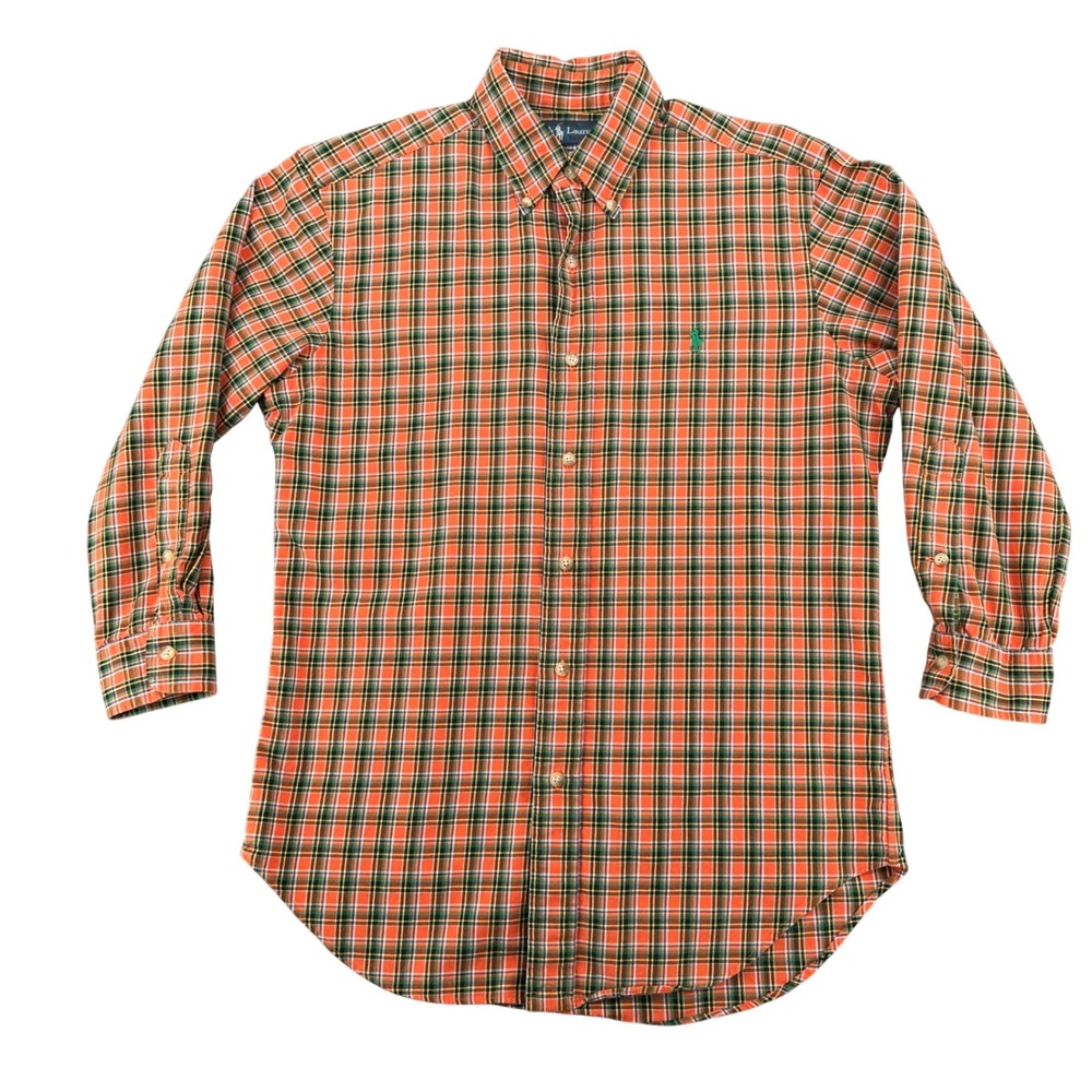 Ralph Lauren Boys Small Classic Fit  Plaid Button Down Shirt see measurements